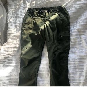 Uniqlo fleece lined utility pants